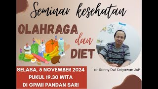 Seminar Kesehatan Olahraga dan Diet [upl. by Nired]