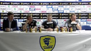 Pressekonferenz nach dem 2823Sieg gegen Minden [upl. by Schwitzer684]