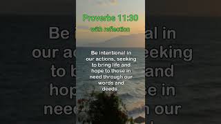 Proverbs 1130 With Reflection motivation inspiration [upl. by Firestone]