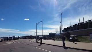 B1 Bomber fly by sets off car alarms [upl. by Connelly57]