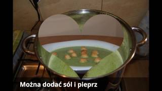 Zupa krem z zielonego groszku  Green pea soup [upl. by Chiarra]