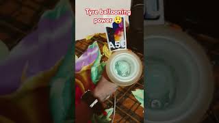 Tyre ballooning power 😲 experiment diy tips scienceexperiment rcelectric electricmotor motor [upl. by Adnahsam132]