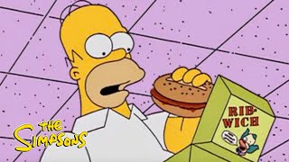 Homer Tries Ribwich  The Simpsons [upl. by Janaya]