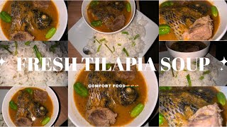 Delicious Ghanaian Fresh Tilapia SoupEasy To Make viralfood tasteofghana souplovers foodie [upl. by Ylrebnik808]