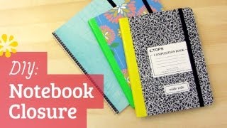 DIY Back to School Notebook Closure  Sea Lemon [upl. by Nance]