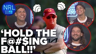 Funny Brisbane Broncos reveal who makes Kevin Walters FURIOUS🤬 NRL on Nine [upl. by Saunder]