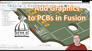 Fusion 360 Custom PCB Graphics amp Logos [upl. by Jemma]