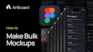 How to make bulk mockups for Figma designs automatically  Artboard Studio [upl. by Auhsuoj955]