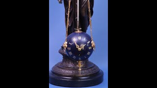 c1895 French ThreeChain Conical Clock by Guilmet [upl. by Notnek220]