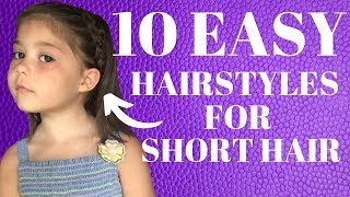 10 Min Easy amp Cute Hairstyles for Babies amp Toddlers Curly Natural Hair Routine  Little Black Girls [upl. by Eihcra]