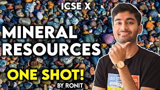 MINERALS AND ENERGY RESOURCES in 30 Minutes  Geography Chapter 5  Class 10th CBSE Board [upl. by Stacee878]