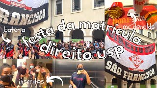 vlog  festa da matrícula na faculdade de Direito USP⚖️  bateria 🥁 trote  festa no porão🥳 [upl. by Jaco70]