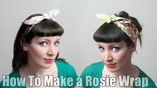 How To Sew a Rosie Wrap Hair Band  DiY Fashion Tutorial [upl. by Chamkis]