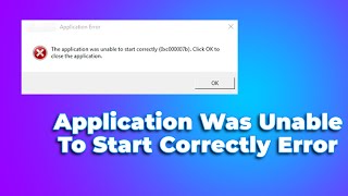 The Application Was Unable to Start Correctly 0xc00007b❌win7810112024 PROBLEM SOLVED✅ [upl. by Aitan971]