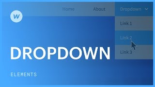 Dropdown navigation menu  Web design tutorial [upl. by Ulu]