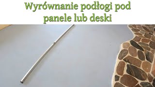 Wyrównanie podłogi pod panele  wylewka samopoziomująca i folia w płynie  Strawbale Vlog 135 [upl. by Ellenrahs]