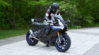 Yamaha R1 Exhaust Sound  Startup and Rev [upl. by Osicran528]