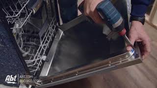 How To Bosch Dishwasher Panel Installation [upl. by Meredi]