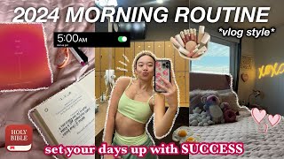 2024 MORNING ROUTINE  how to set your days up with SUCCESS my advice amp tips [upl. by Popelka266]