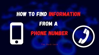 How to find information from A Phone Number  Using Kali Linux  Ethical Hacking [upl. by Unam]