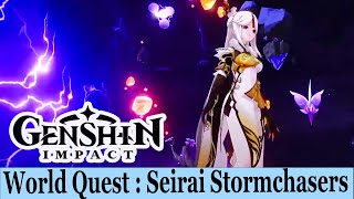 Genshin Impact World Quest  Seirai Stormchasers EP53 No Commentary Gameplay live stream [upl. by Steinman845]