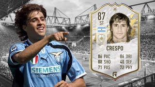 FIFA 22 ICON HERNAN CRESPO 87 PLAYER REVIEW  FIFA22 ULTIMATE TEAM [upl. by Ynos]