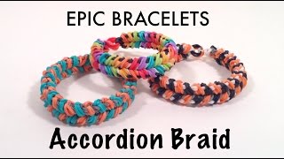 Accordion Braid Bracelet Tutorial [upl. by Assenyl]