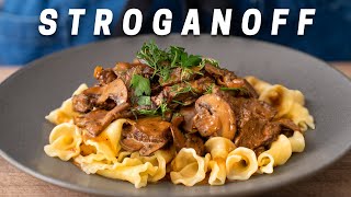 Classic Comforting Beef Stroganoff with Buttered Noodles [upl. by Stiles]