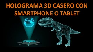 HOLOGRAMA 3D CASERO CON SMARTPHONE O TABLET [upl. by Anahcra]