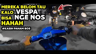 Ketika VESPA DI GEBER KLX BIAR PAHAM AJA SIH  TAWON LANANG SCOOTERACE [upl. by Solly]