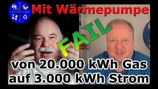 Mit Wärmepumpe von 20000 kWh Gas auf 3000 kWh Strom Warum hat es nicht geklappt weissnichswelt [upl. by Germann]