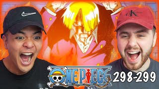 SANJIS DIABLE JAMBE  One Piece Episode 298 amp 299 REACTION  REVIEW [upl. by Sivia]