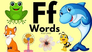 Word Start With Letter Ff F Letter Words Letter F soundPhonics ABC Alphabet nurseryrhymes abcd [upl. by Honna]