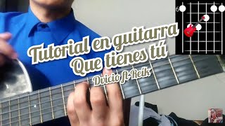 Que tienes tú Dvicio ft Reík Cover y como tocar la canción en guitarra 🎸 [upl. by Inalaehon381]