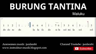 not angka burung tantina  not angka lagu tradisional [upl. by Dahij]