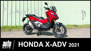 Essai Honda XADV 750 2021  le scooter toutterrain à tout prix [upl. by Anayhd]