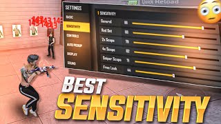 BEST  SENSITIVITY SETTINGS FOR ONLY HEADSHOT  FREE FIRE NEW SENSITIVITY [upl. by Leiuqese]