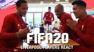 Liverpool players react to their FIFA 20 ratings  Van Dijk with Salah Mane Firmino and more [upl. by Parthen]