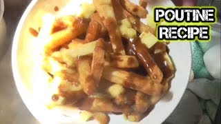 Easy Un Traditional CANADIAN POUTINE FRIES RECIPE Without Cheese Curds [upl. by Lanos]