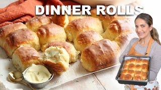 Fluffy Soft Dinner Rolls  Quick amp Simple Recipe [upl. by Aizitel]