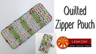 How to Make a Quilted Zipper Organizer  Quilty Box Challenge [upl. by Tutankhamen894]