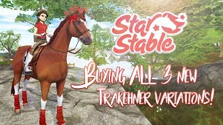 Buying ALL 3 new Trakehner variations  Star Stable Updates [upl. by Goldsmith]