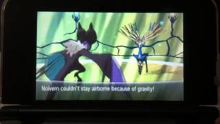 Pokemon X Catching Xerneas with Pokeball 1 ball [upl. by Ydisac]