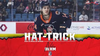 WHL HatTricks – Nathan Behm Fires Home Three [upl. by Eriam]