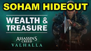 Soham Hideout Armor  Gear Chest Wealth amp Treasure Location  Grantebridgescire  AC Valhalla [upl. by Yantruoc]