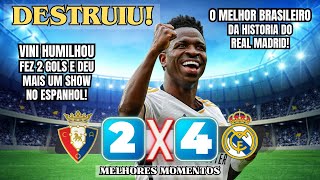 VINI MALVADEZA HUMILHA MAIS UMA VEZ  Real Madri x Osasuna  CAMPEONATO ESPANHOL  VINÍCIUS JÚNIOR [upl. by Inad]