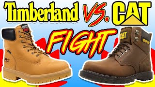 Best Budget Work Boot  Timberland Pro VS CAT  CUT IN HALF [upl. by Ridan343]