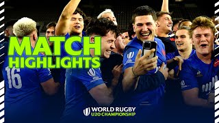 France WIN the 2023 U20 Championship  Ireland v France Final Highlights [upl. by Dnalloh]