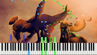 Pokémon  Champion Cynthia  LyricWulf Piano Tutorial on Synthesia [upl. by Ennaej]