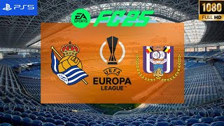 FC 25  Real Sociedad vs RSC Anderlecht  UEFA Europa League 2425  PS5 [upl. by Ailimac]